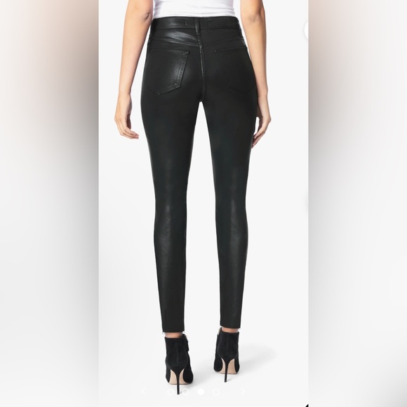 HIGH RISE SKINNY ANKLE coated Black -Brand New With Tags - Picture 2 of 7